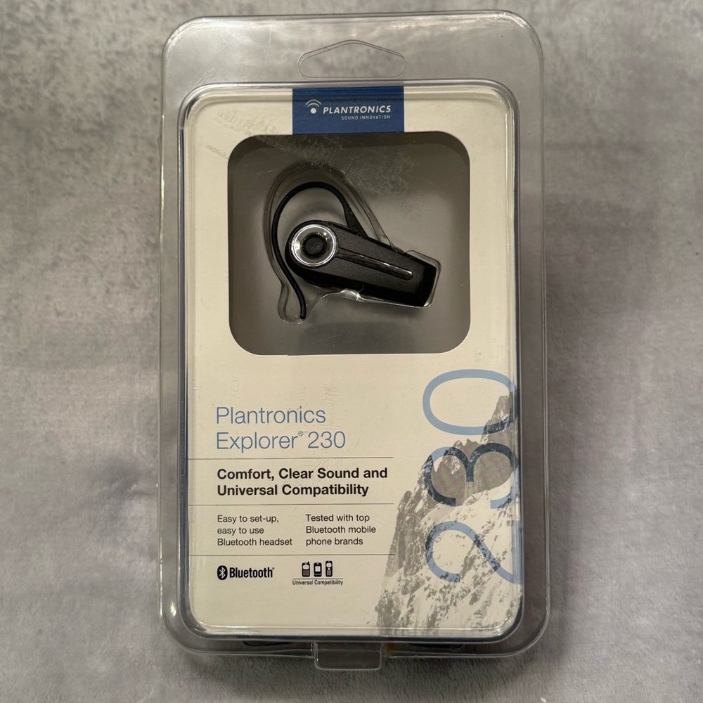 Plantronics Explorer 230 Black Ear Hook Bluetooth Headset